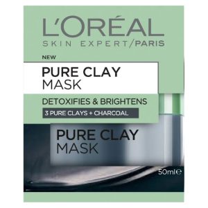Loreal Paris Pure Clay Detox Face Mask Charcoal (50ml)