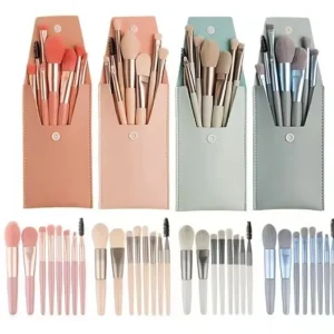 8Pcs/set Makeup Brushes Portable Travel Soft Hair Eye Shadow Brush Powder Foundation Brush Professional Women Cosmetic Brush Beauty Tools